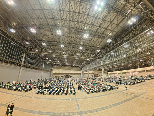 1月20日、幕張メッセにて市川中学校の第1回入学試験実施