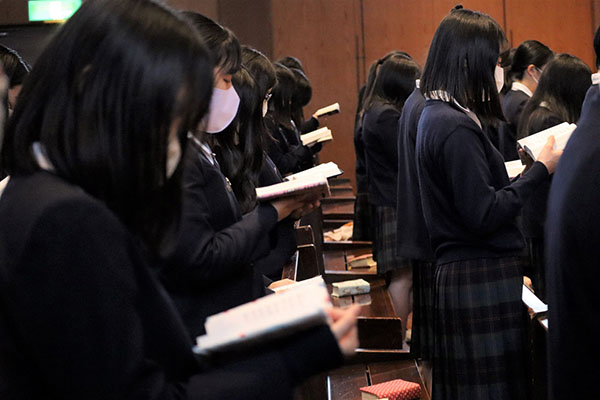 捜真女学校_全校礼拝