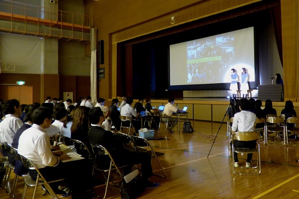 起業体験プログラムでもプレゼンを実施