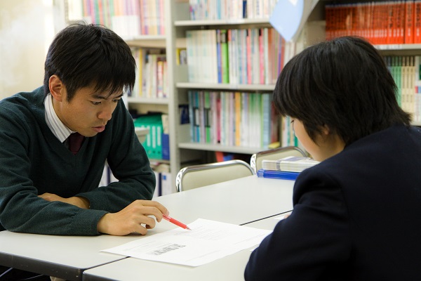 進路指導の様子